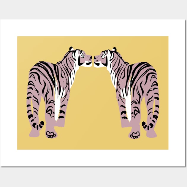 Pink Tiger the year of the Tiger Wall Art by belettelepink